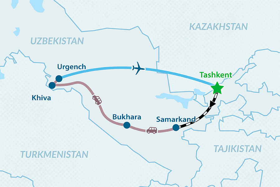Tour Budget Uzbekistan: Avventura Via Seta 6 Giorni Economica